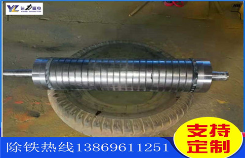 強磁輥除鐵器，定做高強磁滾筒強磁輥除鐵器，遠力輸送帶磁輥磁選機滾筒除鐵器強力磁滾筒